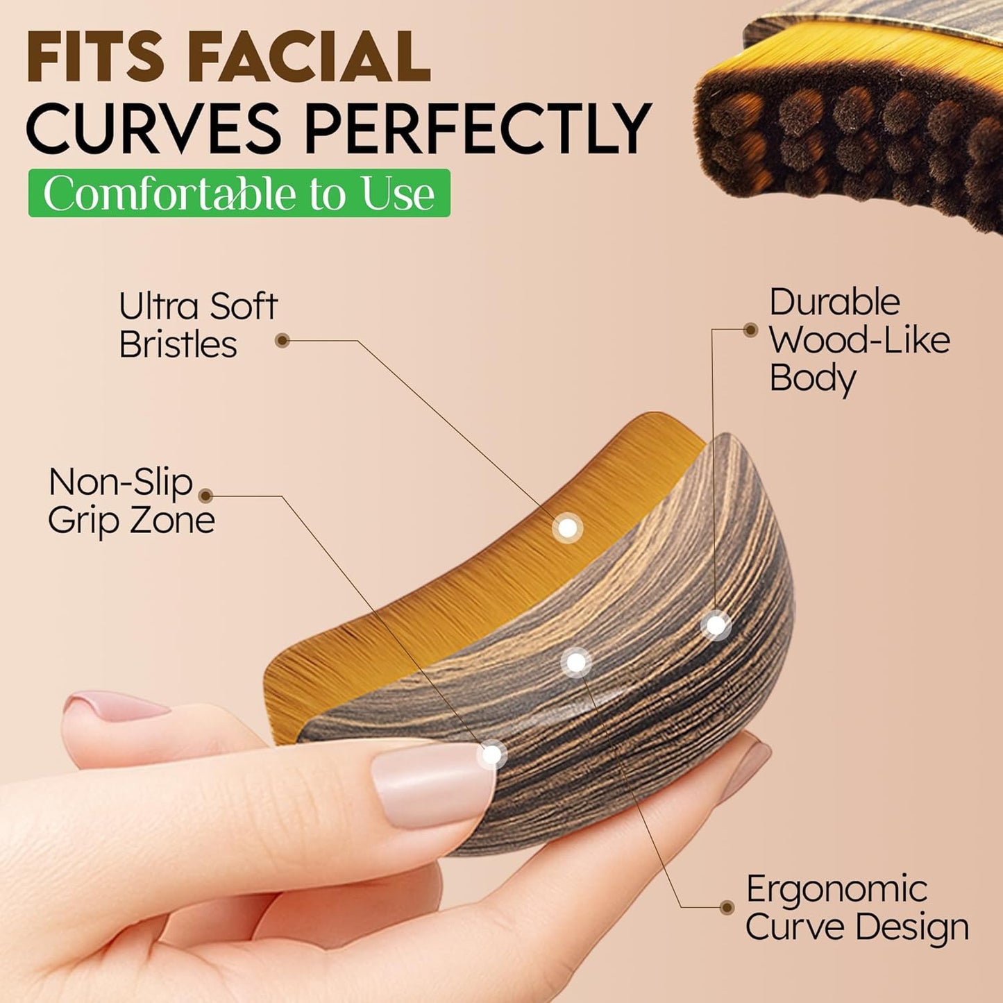 Avoreal Lymphatic Contour Face Brush